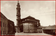 Foto del 1932 con il nuovo campanile parrochiale.